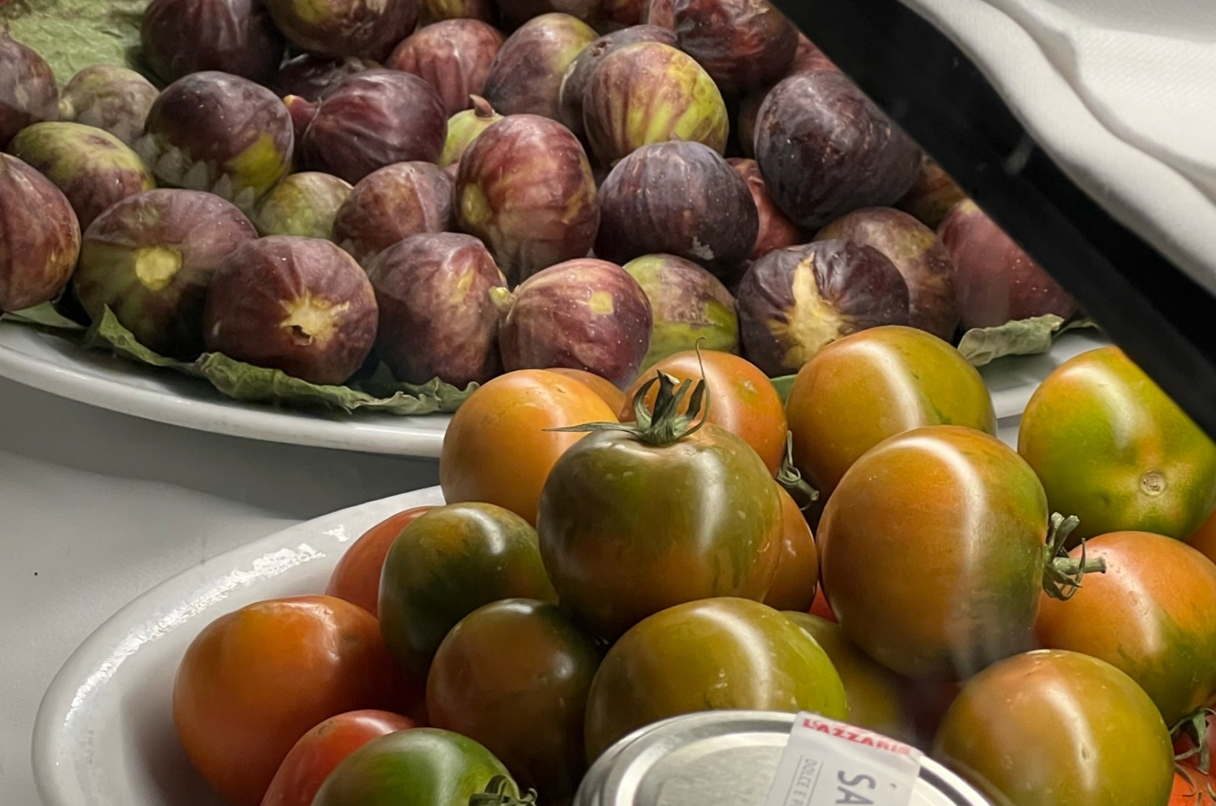 Lots of good food always. Happy tomatoes. 