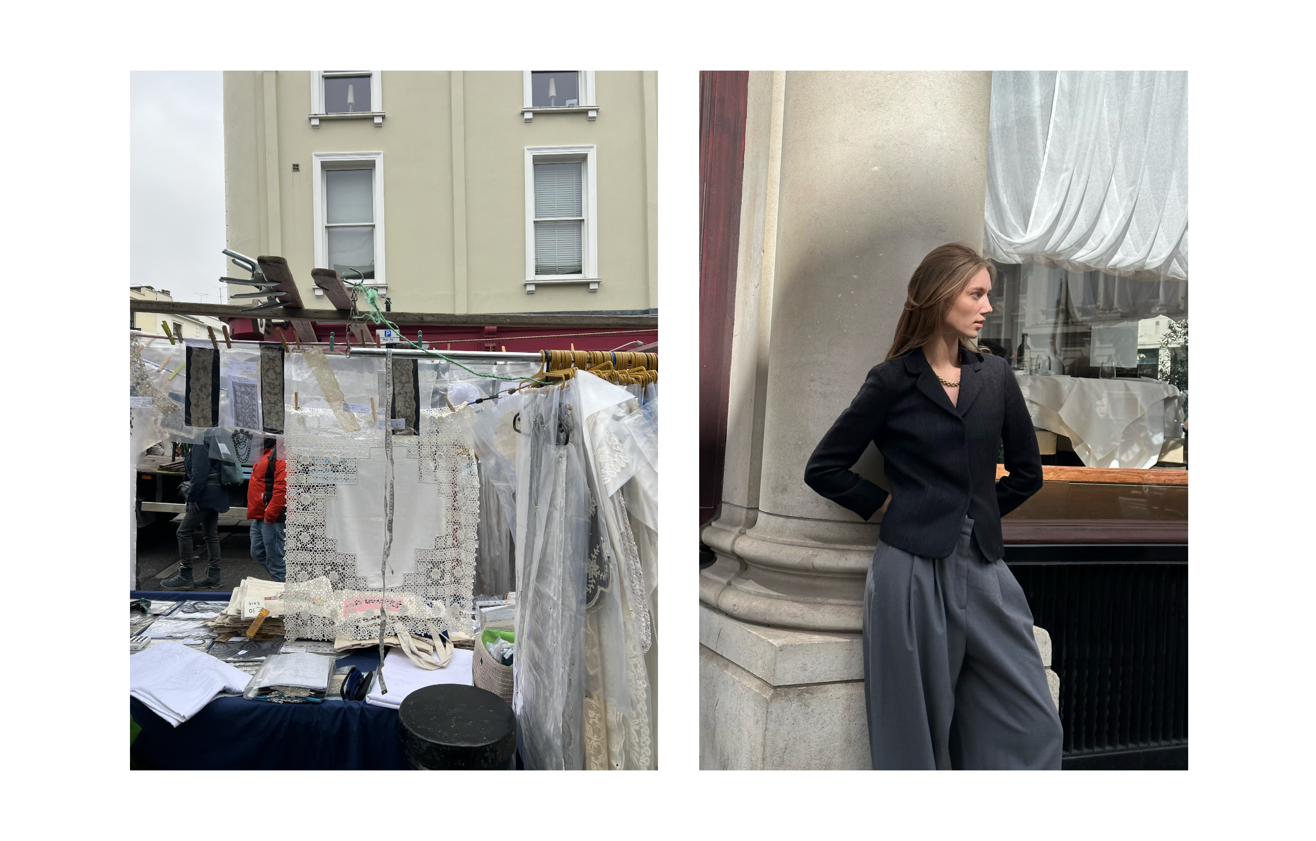 More snaps from Portobello Road Market, and Amalie enjoying a few sunrays while shooting the LIÉ STUDIO x NET-A-PORTER campaign. 